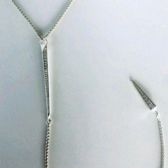 NWT Kendra Scott Drusy Y drop necklace - Picture 3 of 6